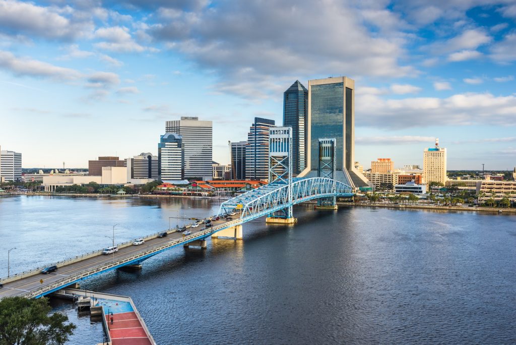 Jacksonville, Florida, USA downtown city skyline